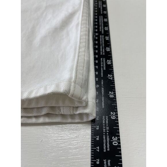 LEVI'S Silver Tab Women's 29x32 Size 8 White Denim Baggy Loose Fit Y2K USA‎ 90’s - Picture 10 of 12